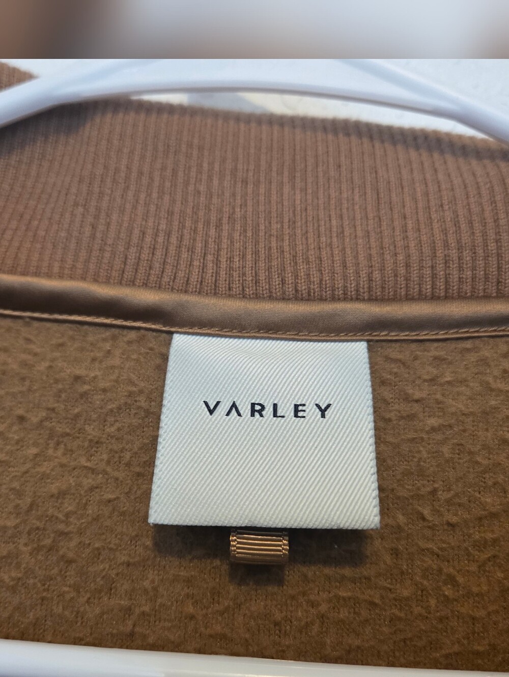 Varley Tan Teddy Fleece Pullover Jacket - Picture 6 of 10